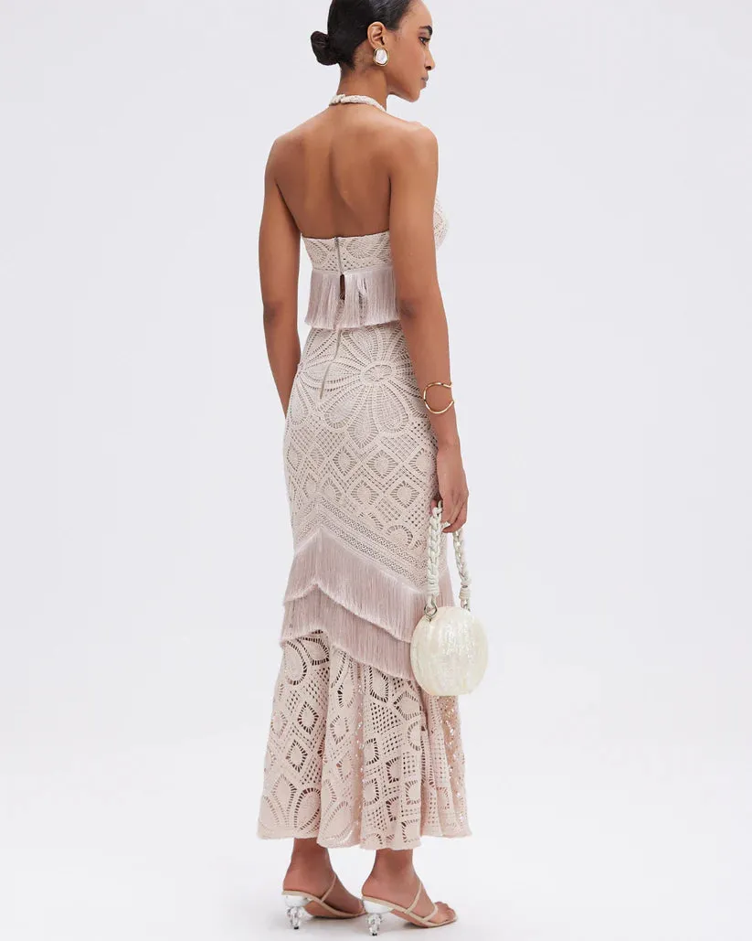 Patbo - Flower Crochet Skirt - Beige sold by Jessie Boutique product image thumbnail 4