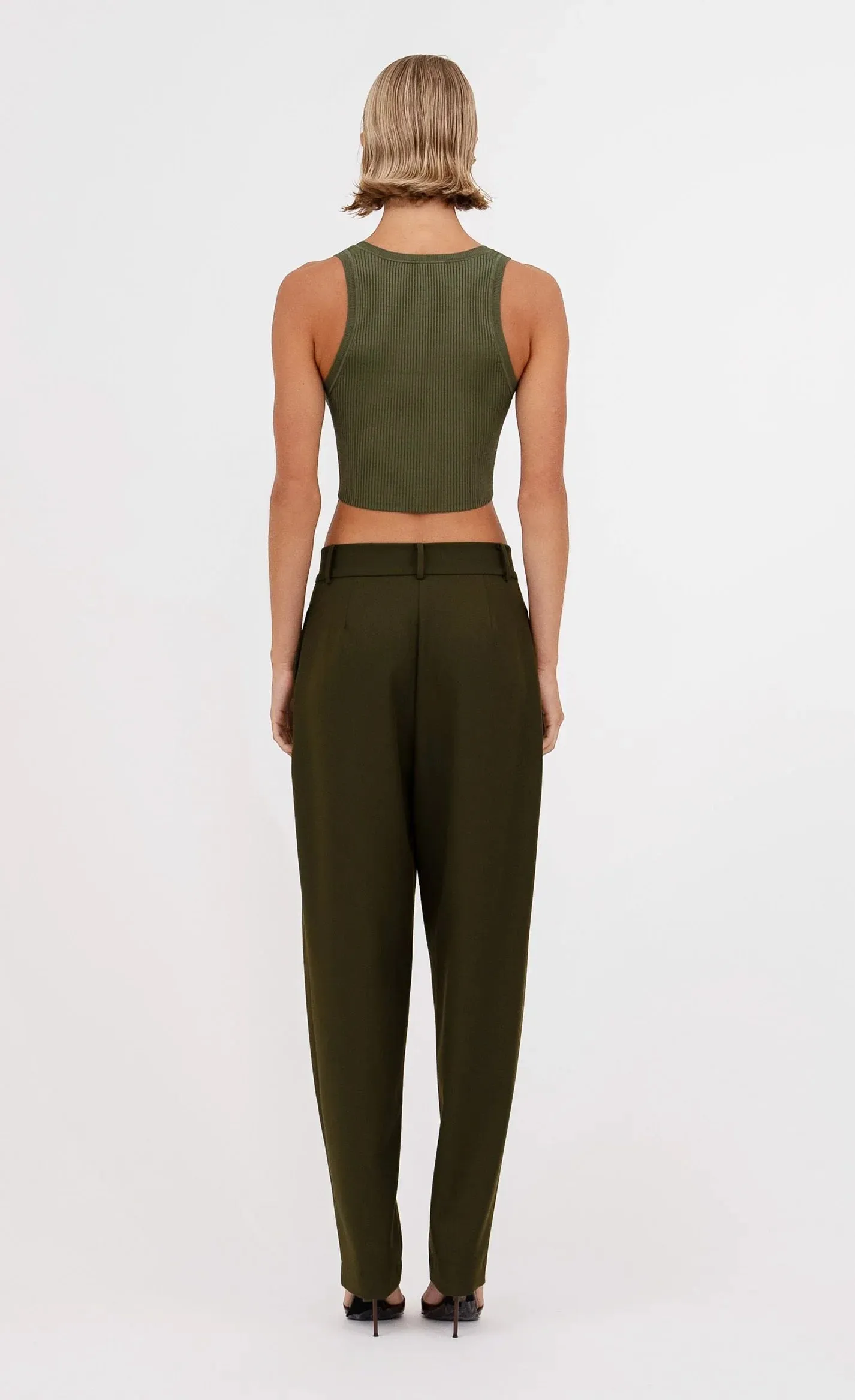 Nonchalant - Eve Crop - Moss sold by Jessie Boutique product image thumbnail 2