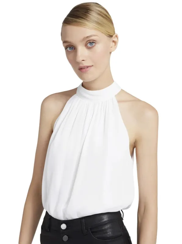 Alice + Olivia - Maris Halter Top - Off White sold by Jessie Boutique