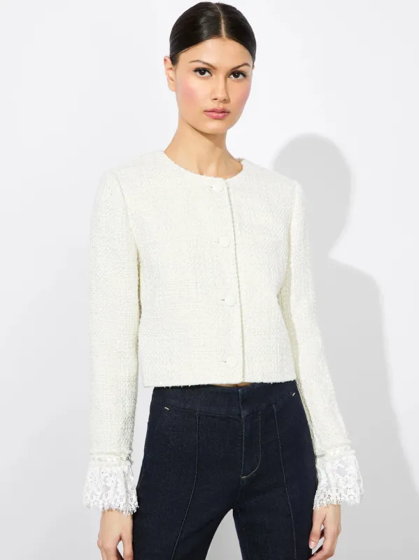 Alice + Olivia - Millie Jacket - Off Whit sold by Jessie Boutique