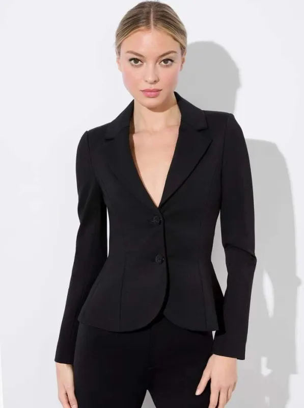 Alice + Olivia - Iana Sculpted Blazer - Black made by Alice + Olivia