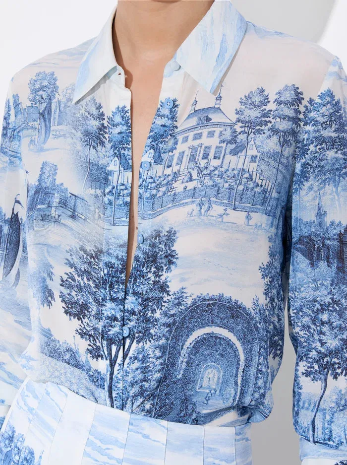 Alice + Olivia - Willa Placket Top - Chateau sold by Jessie Boutique product image thumbnail 3