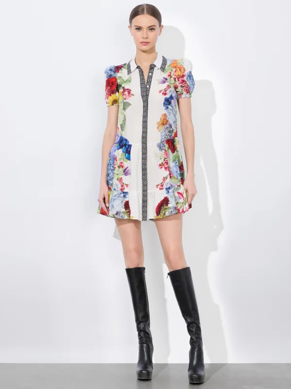 Alice + Olivia - Claire Mini Dress - Garden Brunch Off White sold by Jessie Boutique