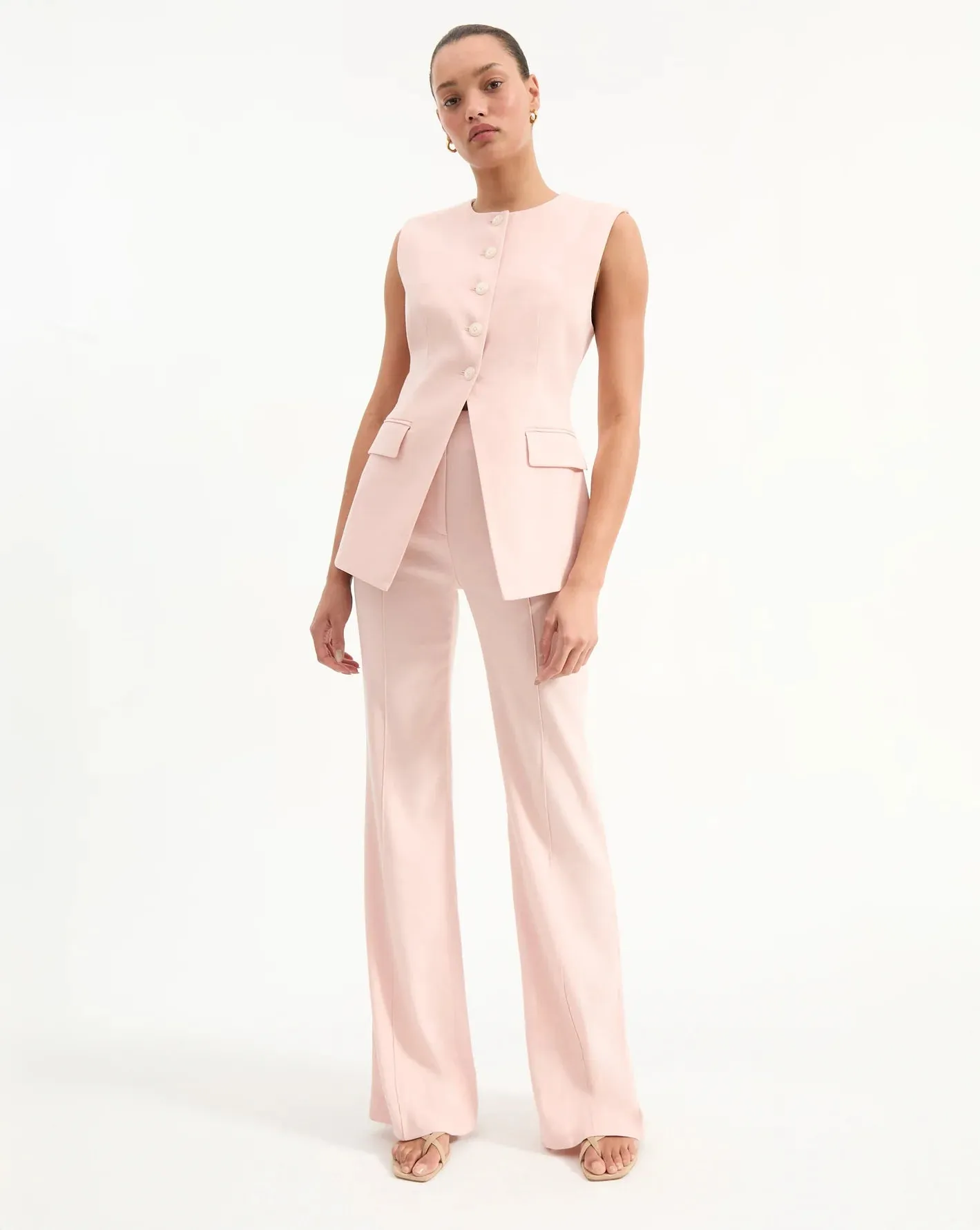 Veronica Beard - Komi Linen Pant - Pink Shell sold by Jessie Boutique product image thumbnail 2