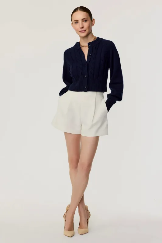 Toccin - Savannah High-Waist Shorts - Optic White made by Toccin