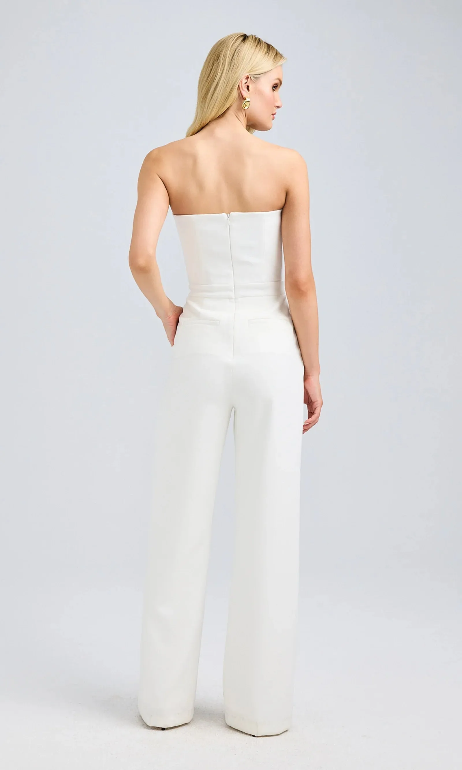 Generation love - Camilo Crepe Jumpsuit - White sold by Jessie Boutique product image thumbnail 3