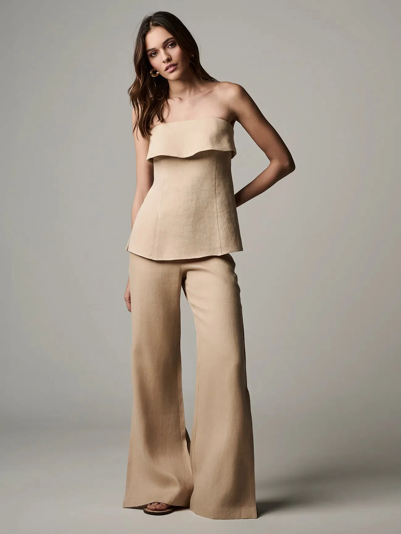 Hevron - Dara Pant - Wheat sold by Jessie Boutique product image thumbnail 2