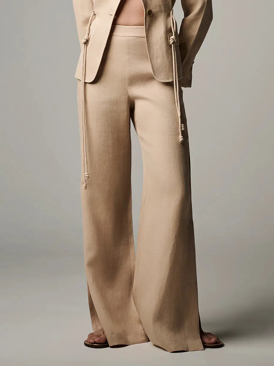 Hevron - Dara Pant - Wheat sold by Jessie Boutique