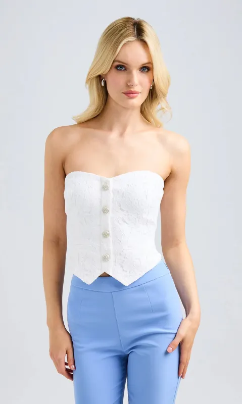 Generation love - Arianna Lace Vestier - White sold by Jessie Boutique