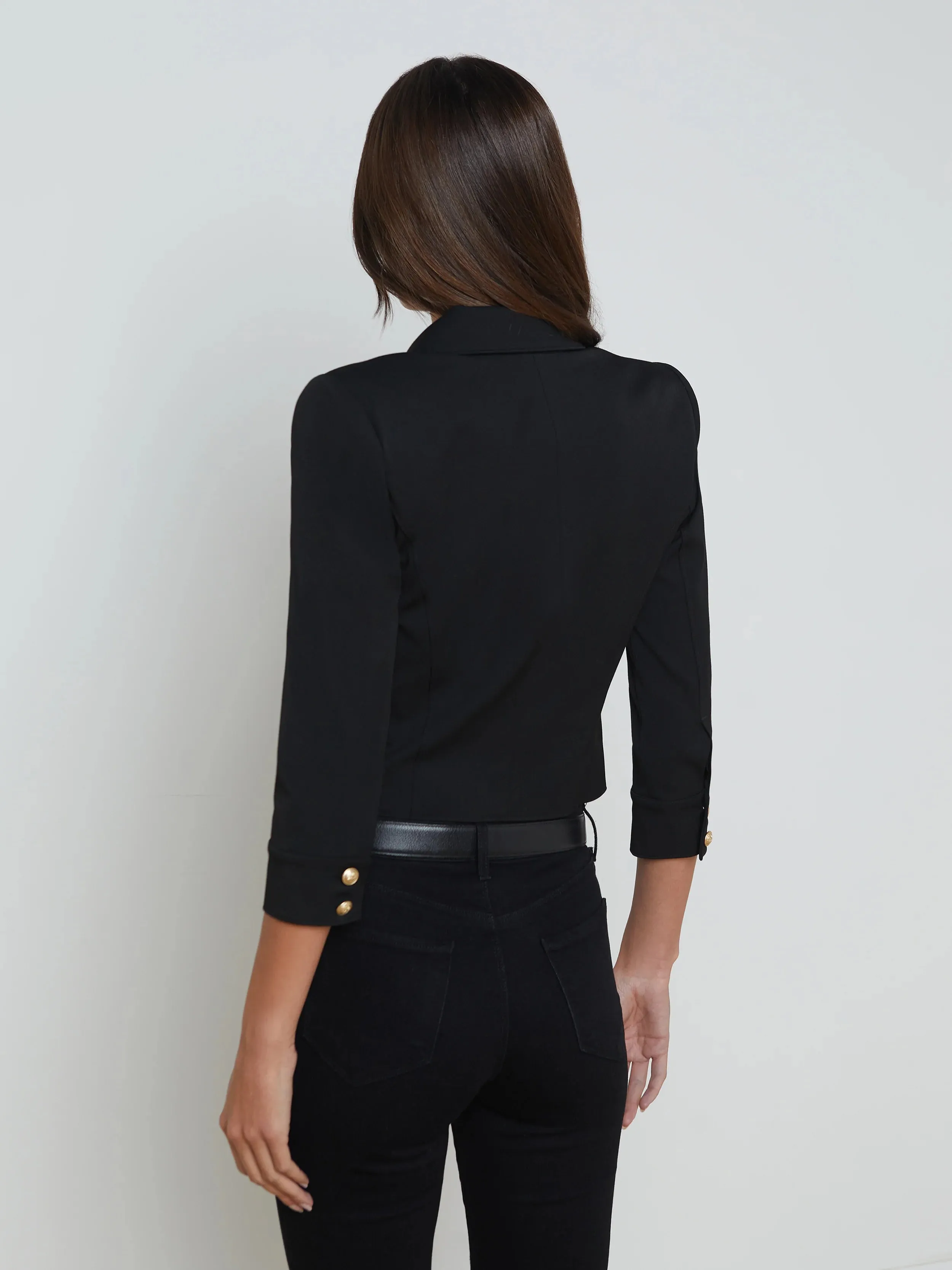 L’agence - Kumi Cropped Jacket - Black sold by Jessie Boutique product image thumbnail 4