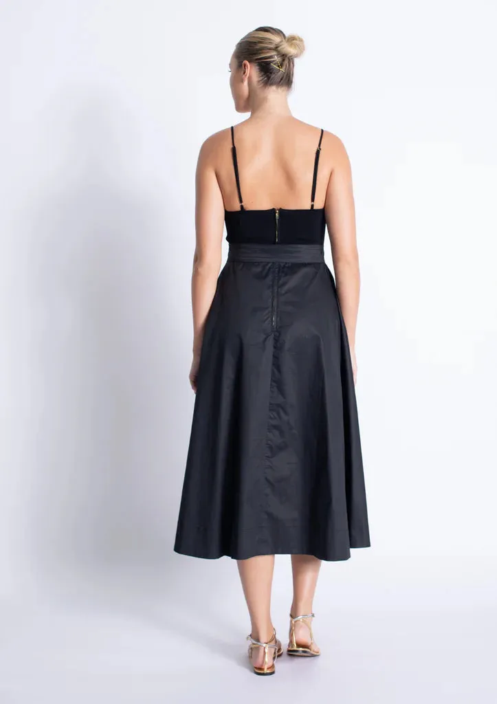 Karina Grimaldi - Phoenix Knit Combo Dress - Black sold by Jessie Boutique product image thumbnail 2