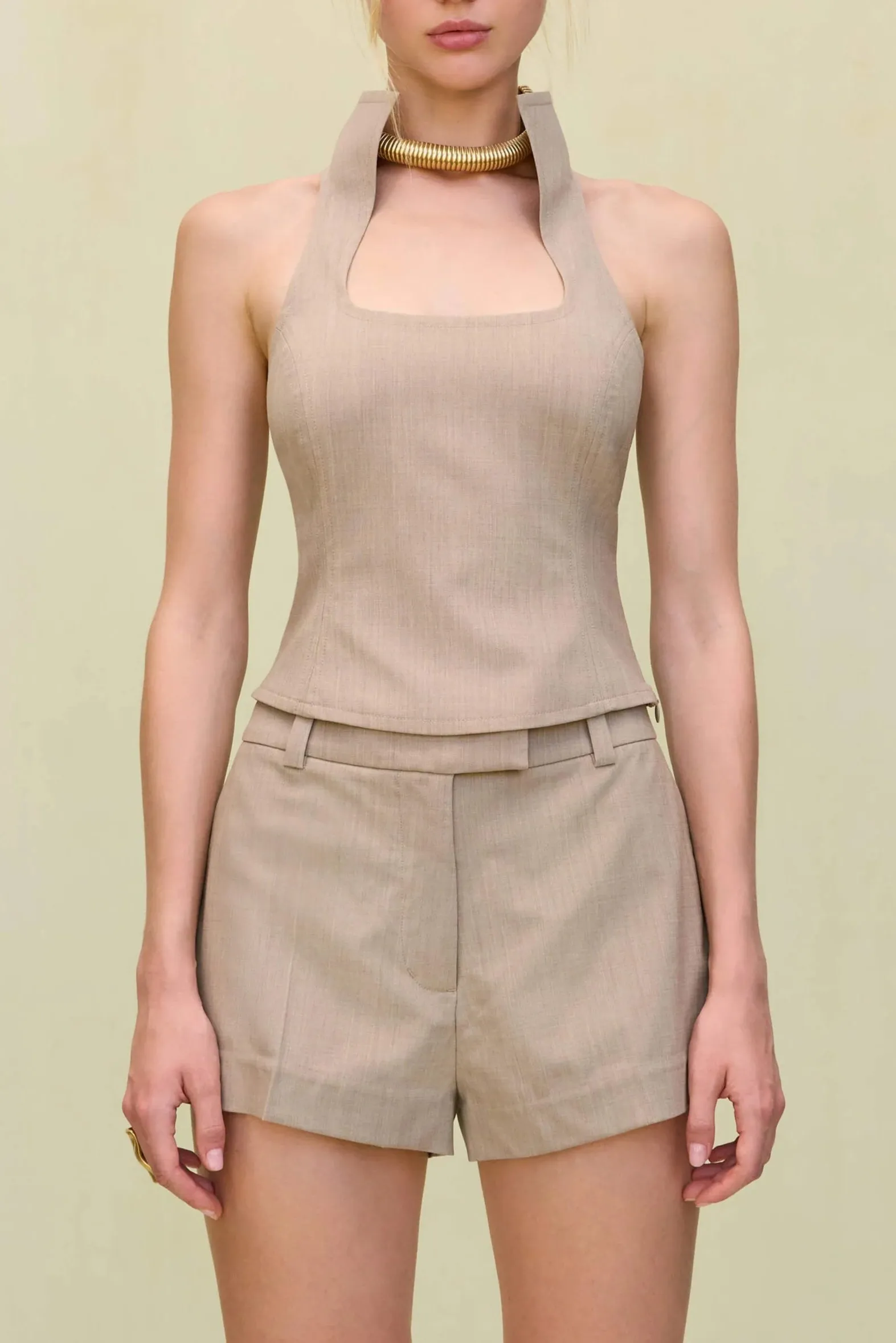 Cult Gaia - Dulcie Top - Beige sold by Jessie Boutique