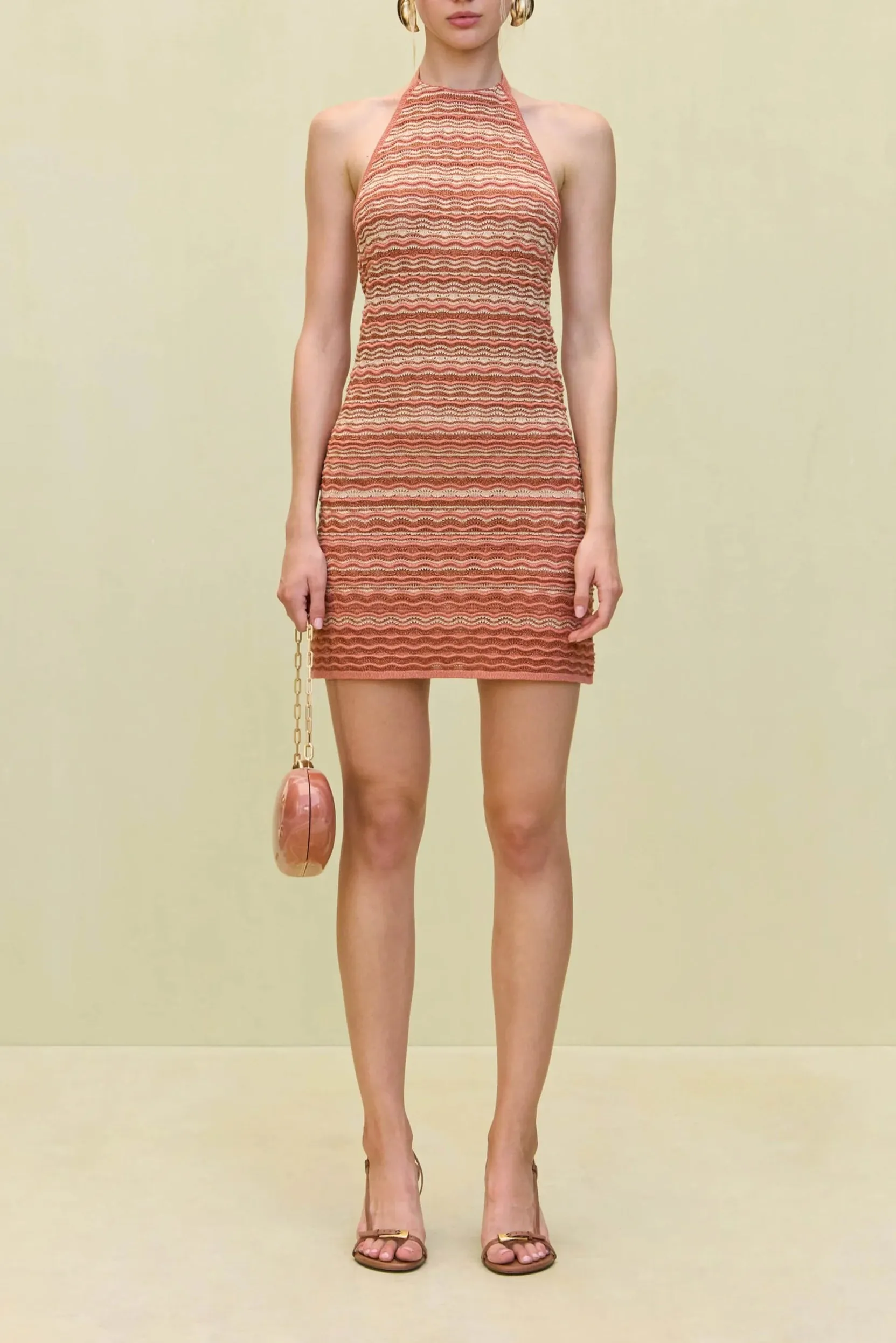 Cult Gaia - Erina Knit Dress - Corallo sold by Jessie Boutique