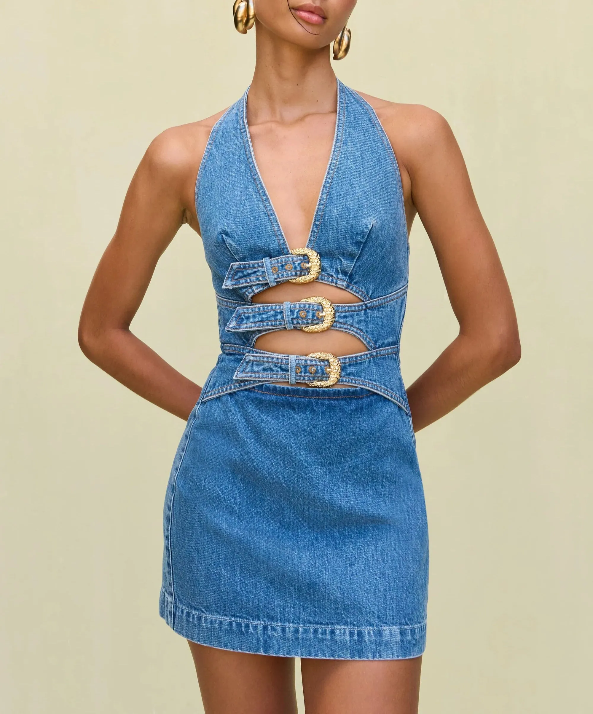 Cult Gaia - Anice Dress - Stone Wash sold by Jessie Boutique