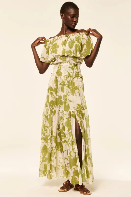 Misa - Polly Skirt - Green Goddess sold by Jessie Boutique