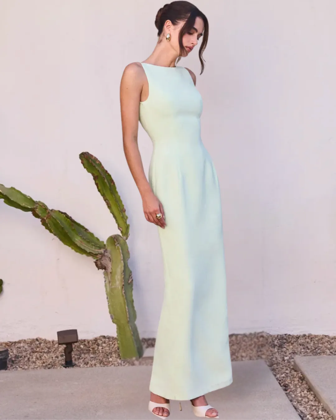 Amanda Uprichard - Marbella Maxi - Mint sold by Jessie Boutique