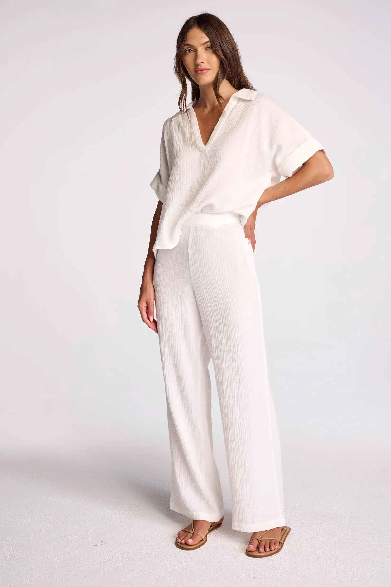 Sundays - Ash Pants - White sold by Jessie Boutique product image thumbnail 2