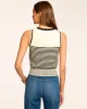 Ramy Brook - Elle V-Neck Knit Tank Top - Black Textured sold by Jessie Boutique