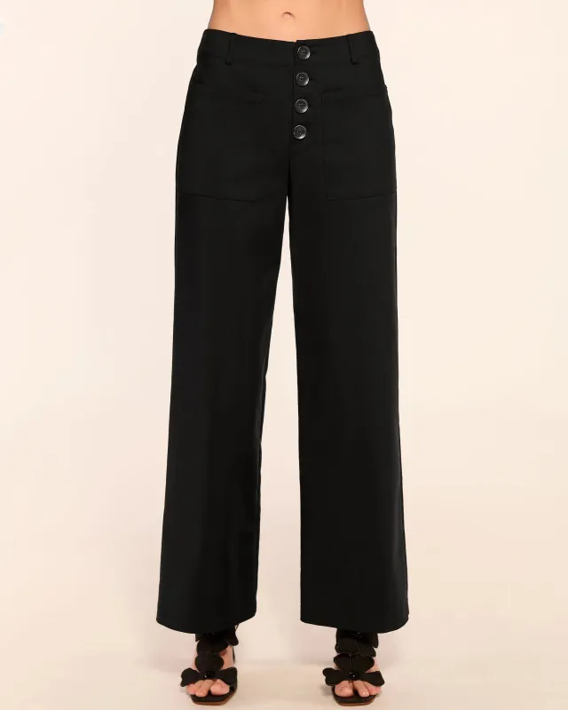 Ramy Brook - Marjory Ankle Length Stretch Cotton Pant - Black made by Ramy Brook