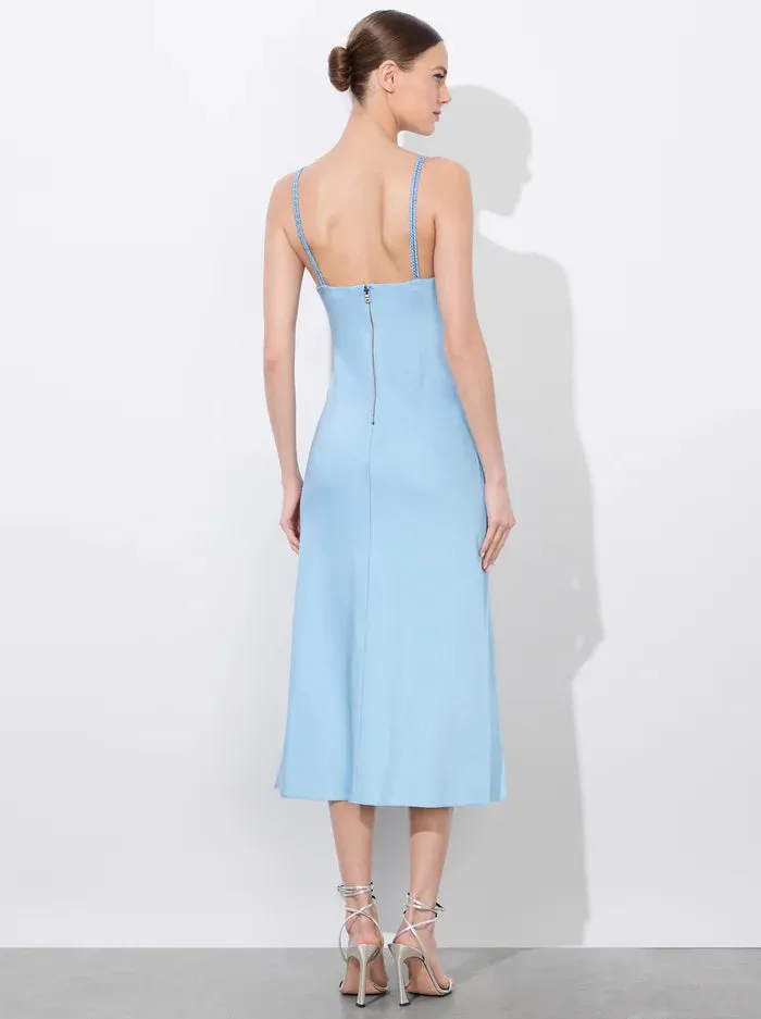 Alice + Olivia - Kiro V-neck Slip Dress - Mineral Blue sold by Jessie Boutique product image thumbnail 4