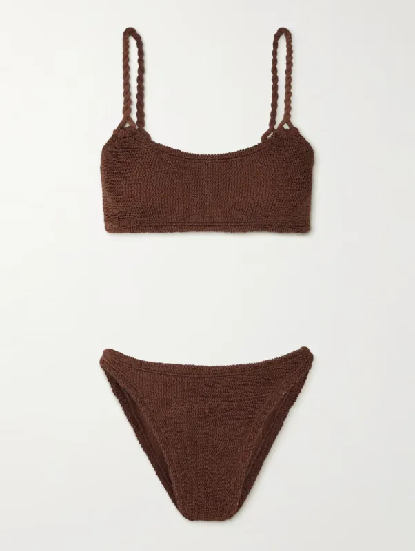 Hunza G - Phoebe Bikini - Chocolate Brown sold by Jessie Boutique
