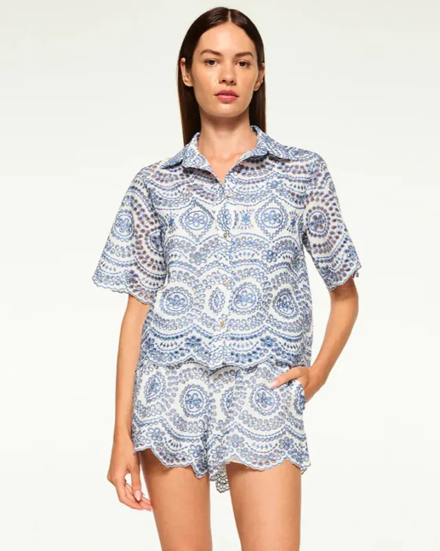 Misa - Magda Top - Blue sold by Jessie Boutique