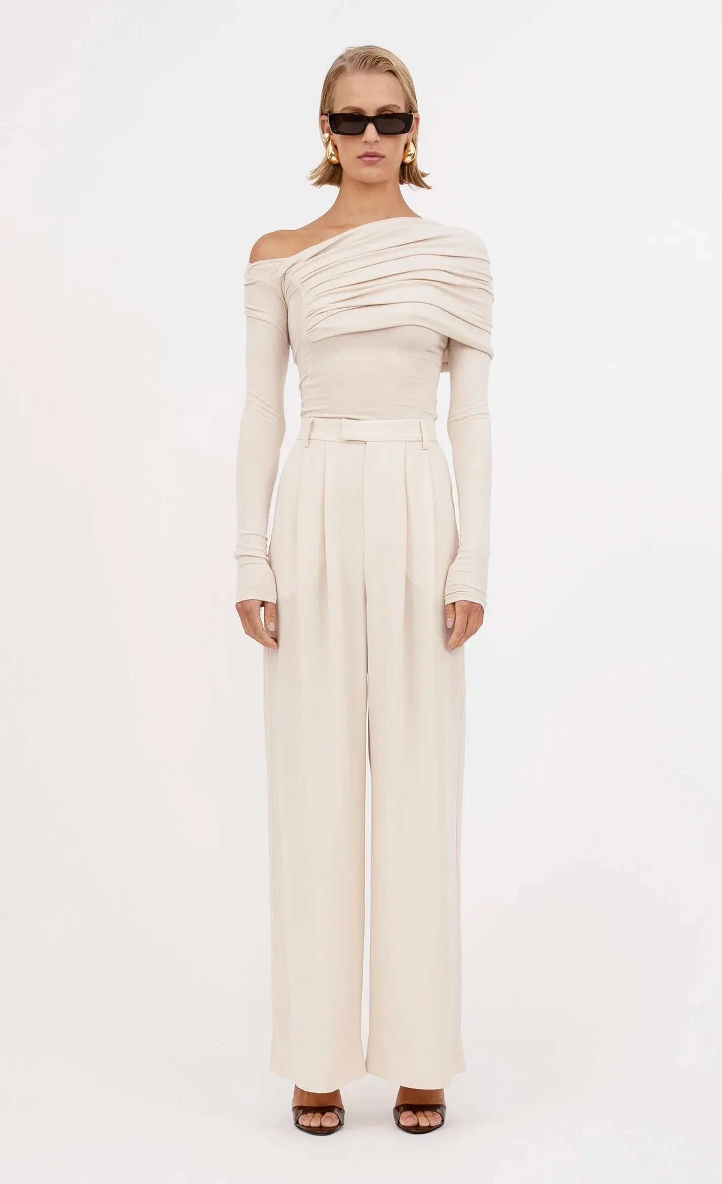 Nonchalant - Santana Pant - Bone sold by Jessie Boutique