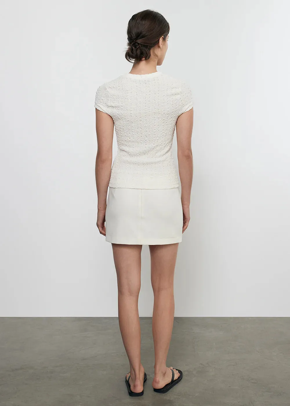 Enza Costa - Puckered Cap Sleeve - Vanilla sold by Jessie Boutique product image thumbnail 3