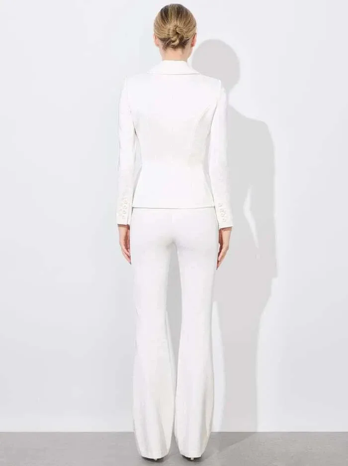 Alice + Olivia - Iana Sculpted Blazer - Off White sold by Jessie Boutique product image thumbnail 3