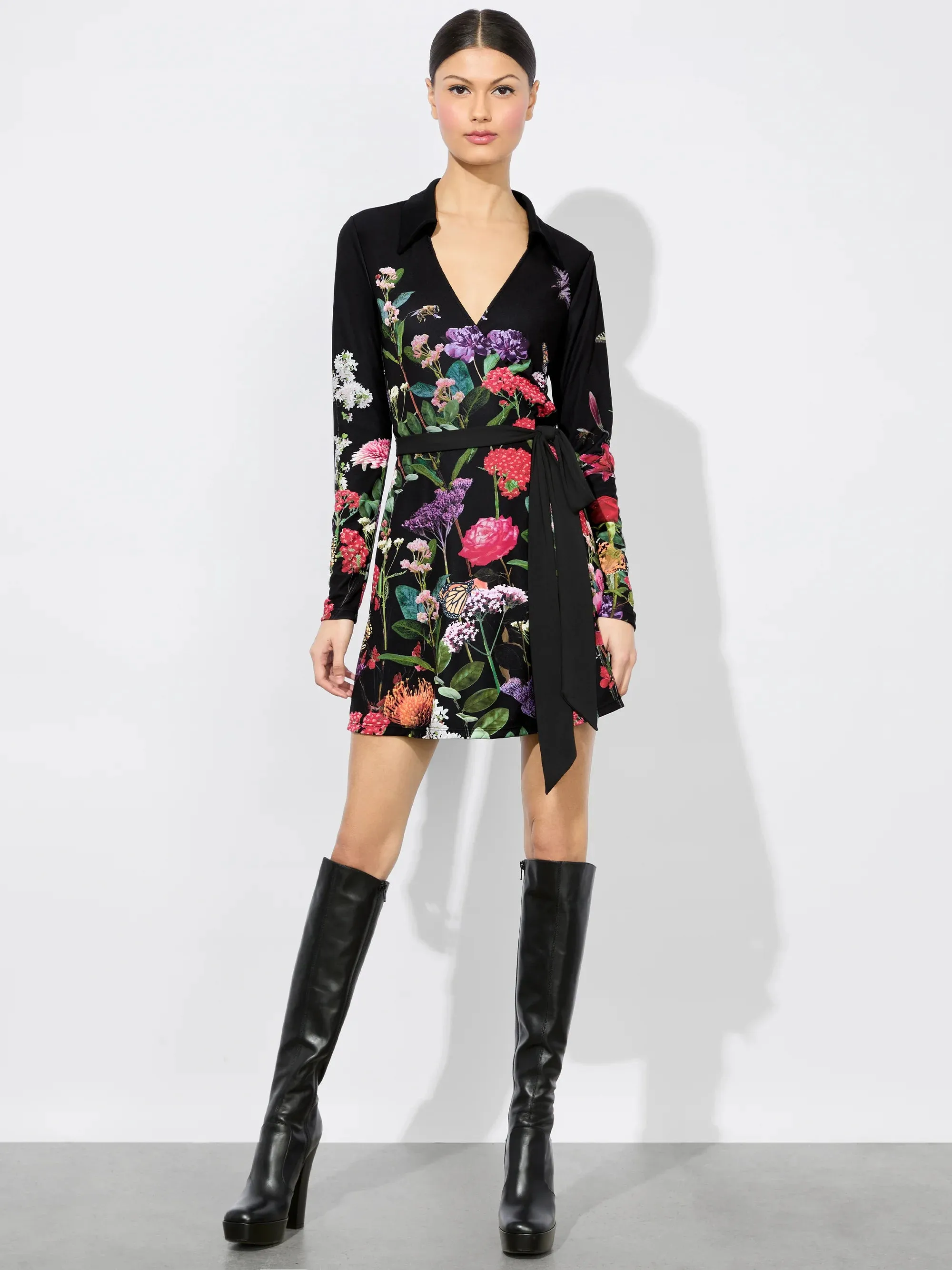 Alice + Olivia - Millicent Mini Dress - Secret Garden sold by Jessie Boutique