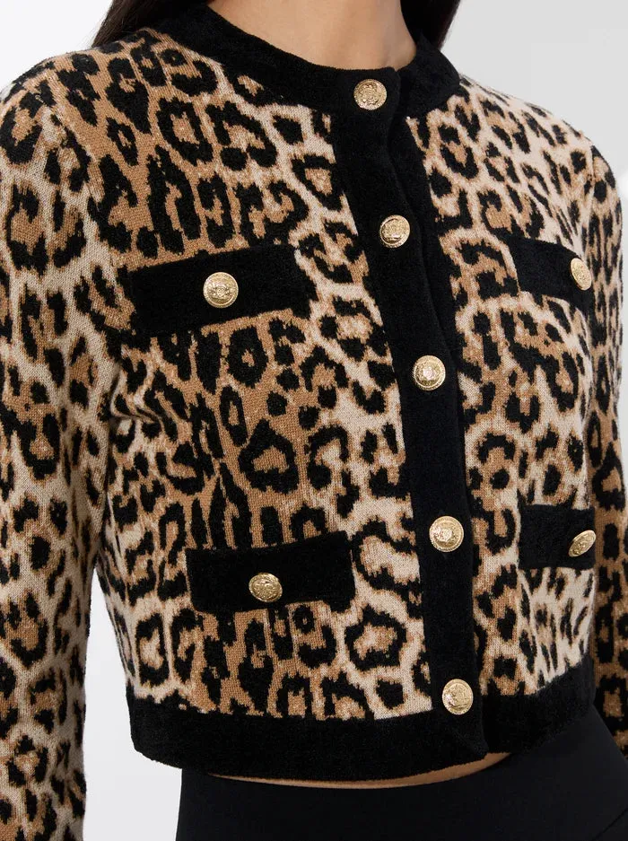 Alice + Olivia - Claira Leopard Cardigan - Catwalk Multi sold by Jessie Boutique product image thumbnail 3