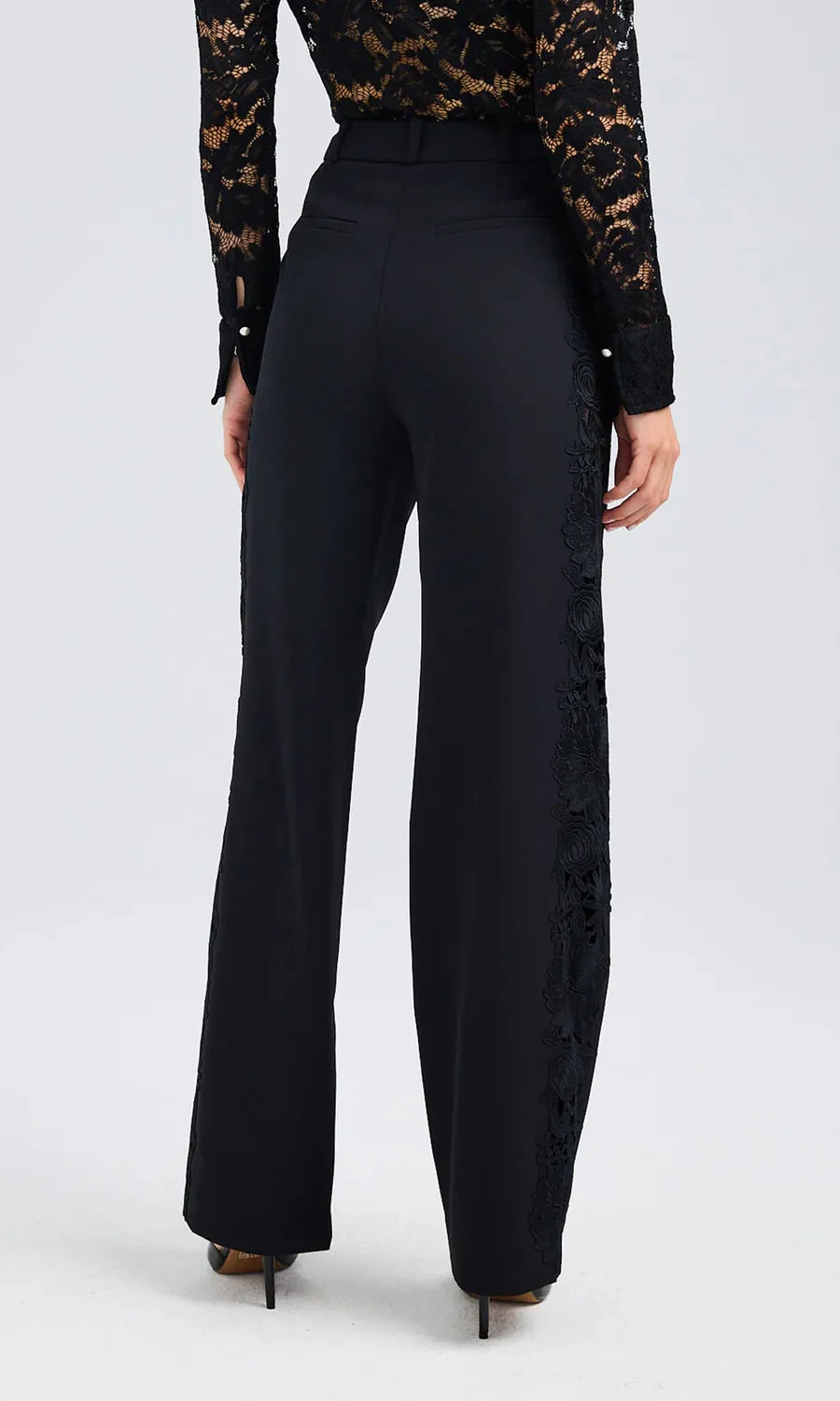 Generation love - Brenna Lace Combo Pants - Black sold by Jessie Boutique product image thumbnail 3