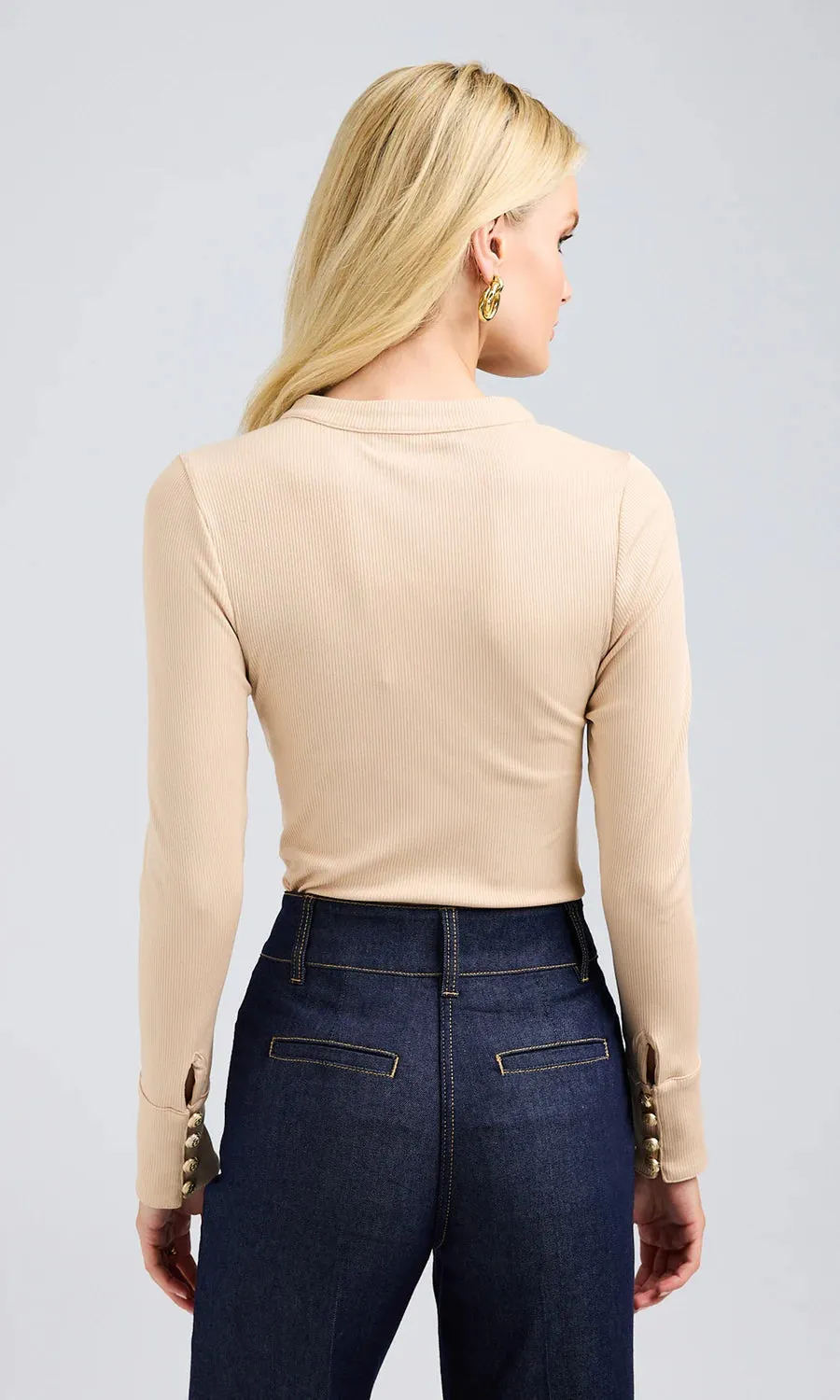 Generation love - Minny Rib Bodysuit - Sand sold by Jessie Boutique product image thumbnail 4