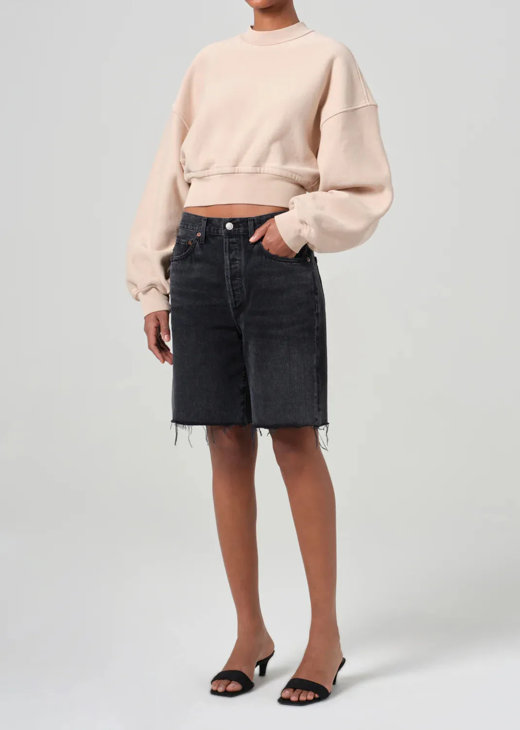 Agolde - Kit Sweatshirt - Wafer sold by Jessie Boutique product image thumbnail 3