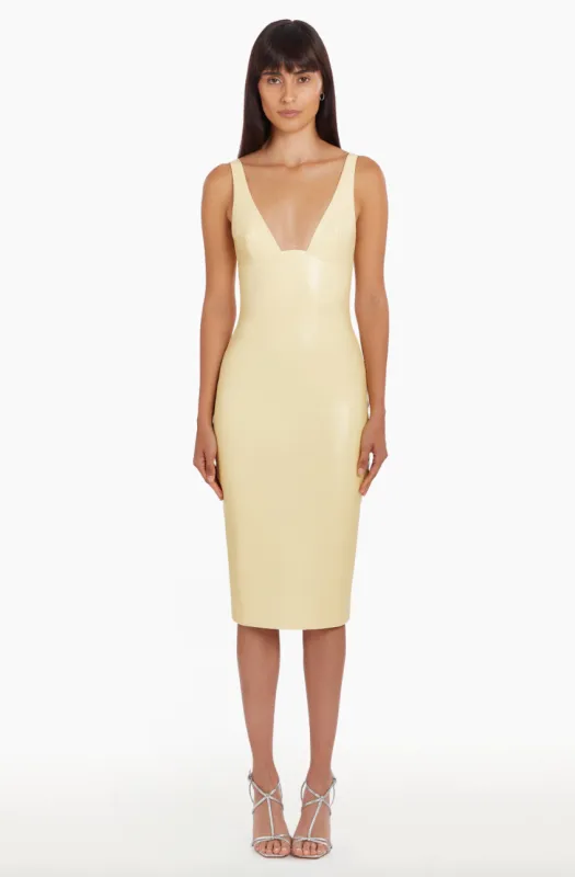 Amanda Uprichard - Sorvette Dress - Cornsilk sold by Jessie Boutique