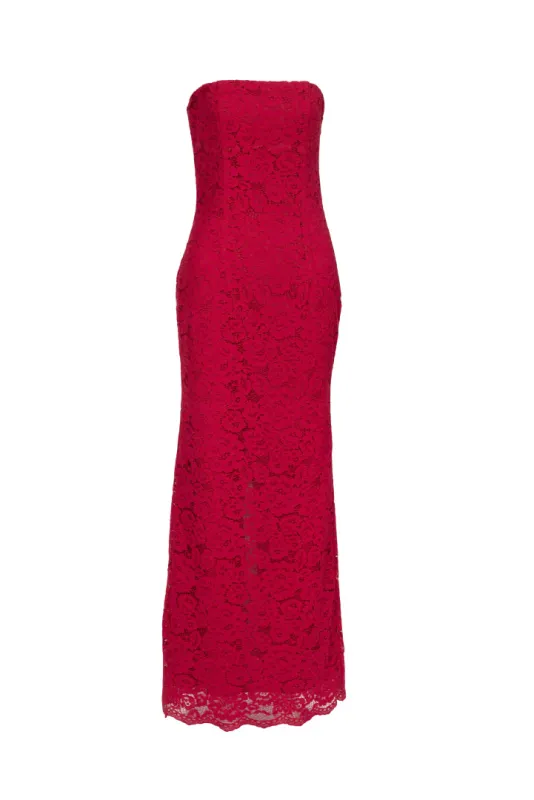 Shani Shemer - Elin Midi Dress - Scarlet Red sold by Jessie Boutique