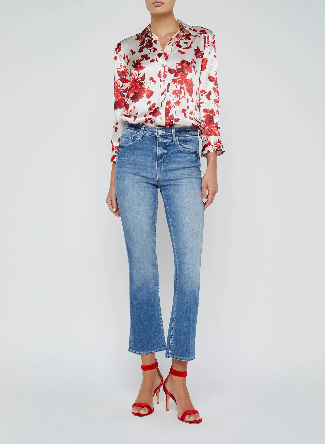 L'agence - Tati H/R Crop Micro Boot - Ithaca sold by Jessie Boutique product image thumbnail 3