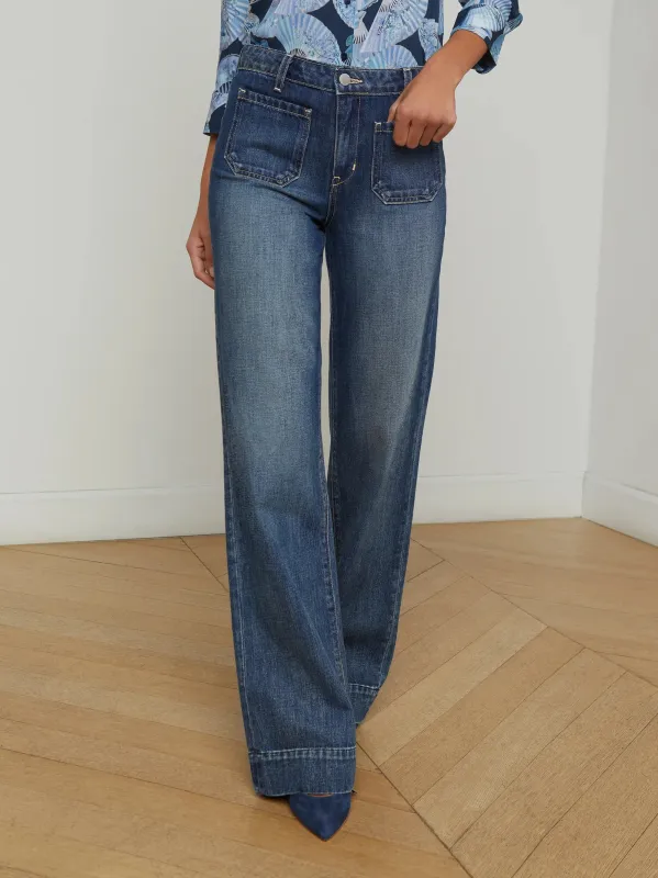 L'agence - Nolan Patch Pocket Jean - Dayton sold by Jessie Boutique