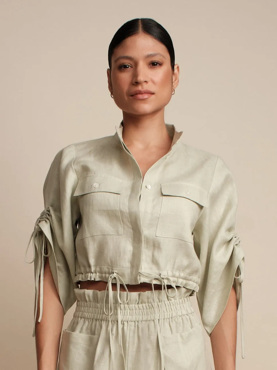 Hevron - Eva Top - Celadon sold by Jessie Boutique