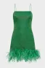 Oséree - Lumière Plumage Mini Dress - Emerald Green sold by Jessie Boutique