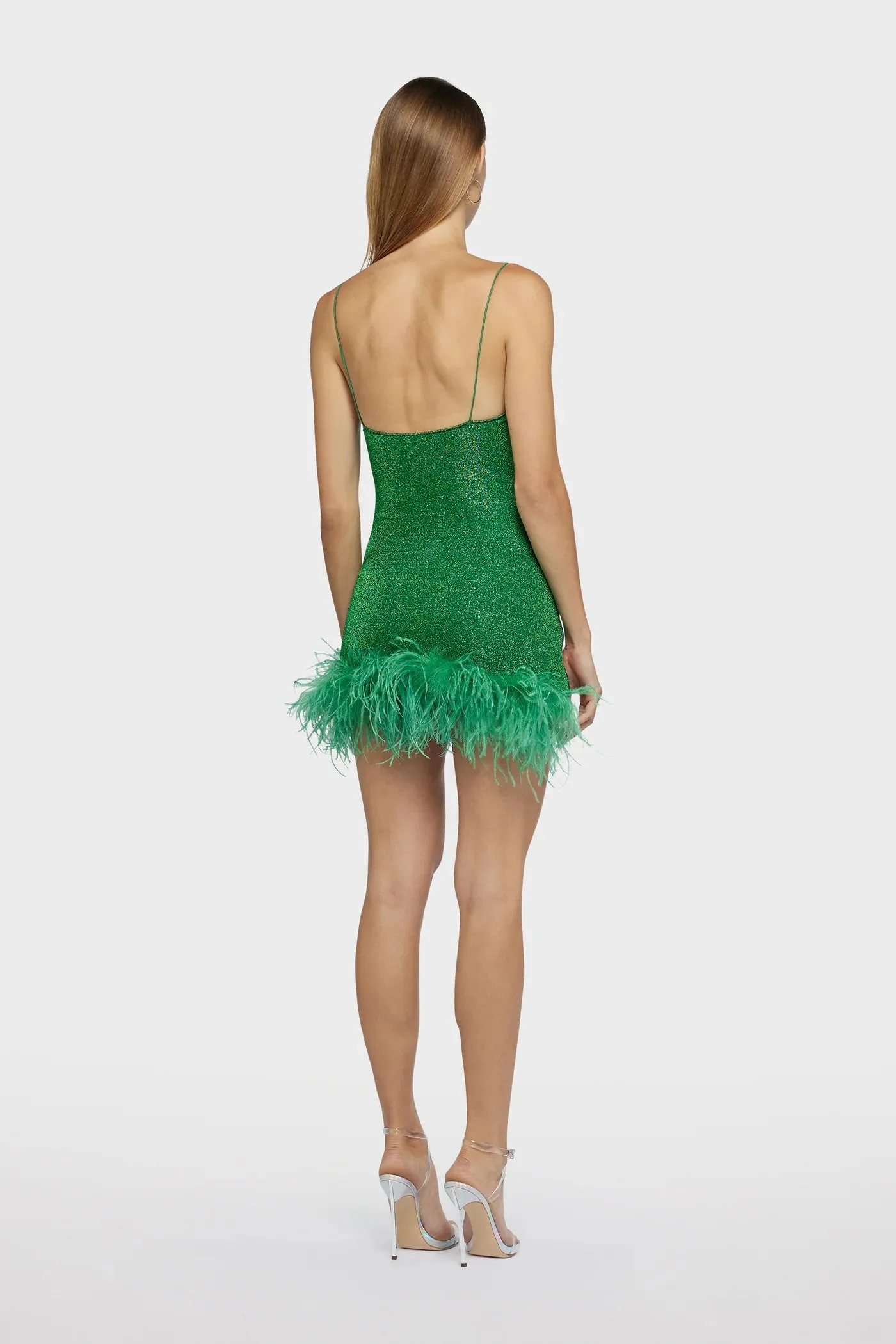 Oséree - Lumière Plumage Mini Dress - Emerald Green sold by Jessie Boutique product image thumbnail 2