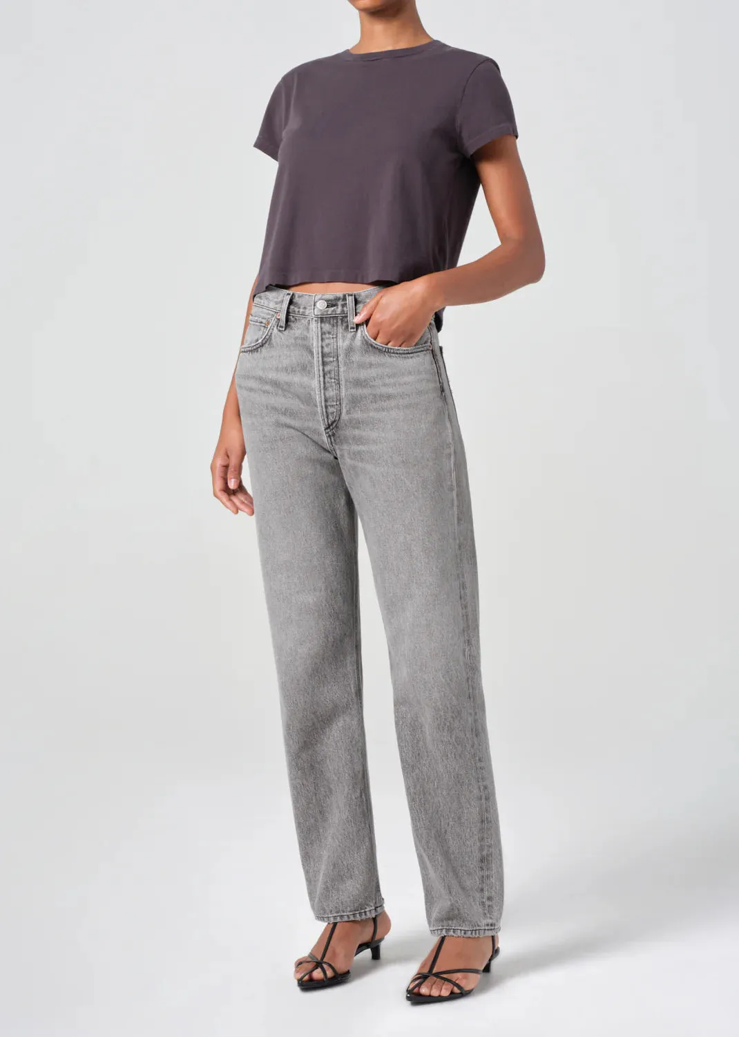 Agolde - Adine Shrunken Tee - Shade sold by Jessie Boutique product image thumbnail 2