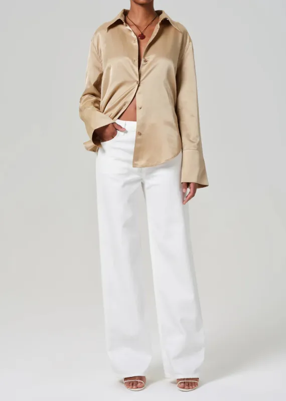 Citizens of Humanity - Annina High Rise Wide Leg 33" - Soft White sold by Jessie Boutique