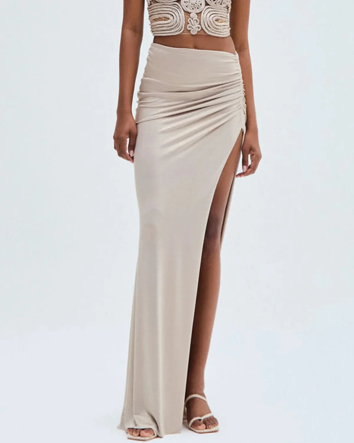 PATBO X CAMILA COELHO - Dune Jersey Maxi Skirt sold by Jessie Boutique product image thumbnail 2