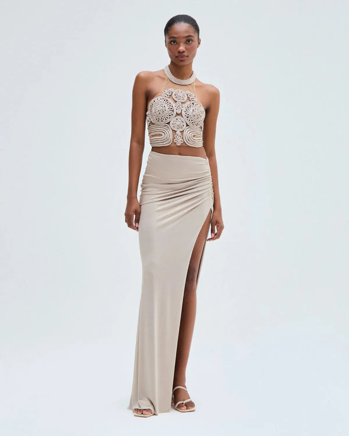 PATBO X CAMILA COELHO - Dune Jersey Maxi Skirt sold by Jessie Boutique product image thumbnail 5