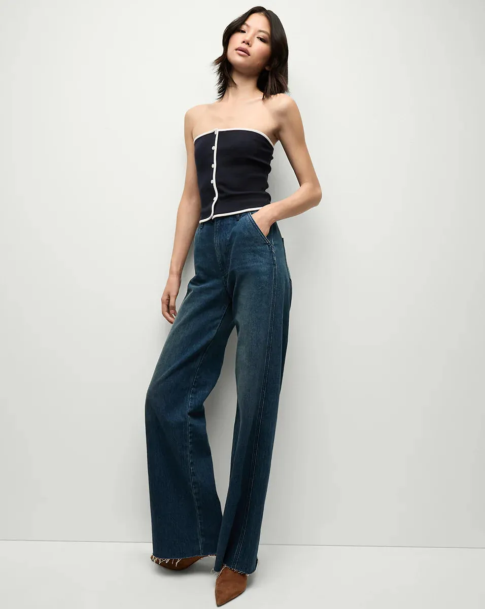 Veronica Beard - Valley Knit Top - Navy sold by Jessie Boutique product image thumbnail 3