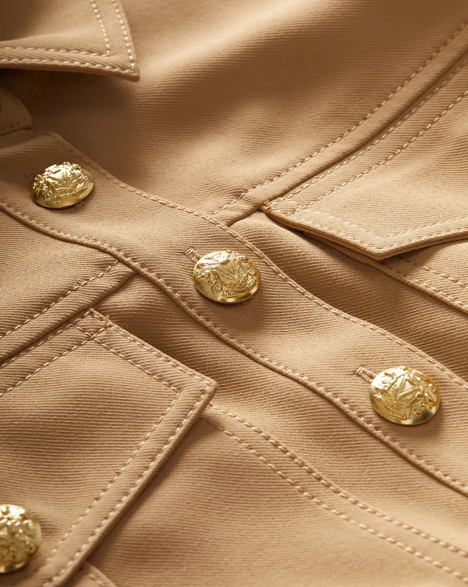 Veronica Beard - Colvin Top - Khaki sold by Jessie Boutique product image thumbnail 3