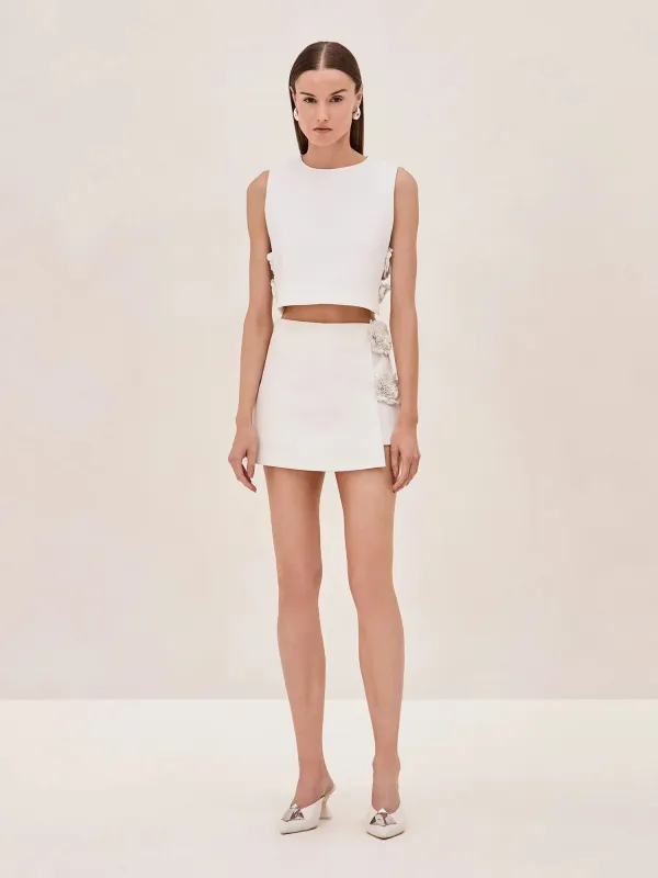 Alexis - Raylin Top - White sold by Jessie Boutique