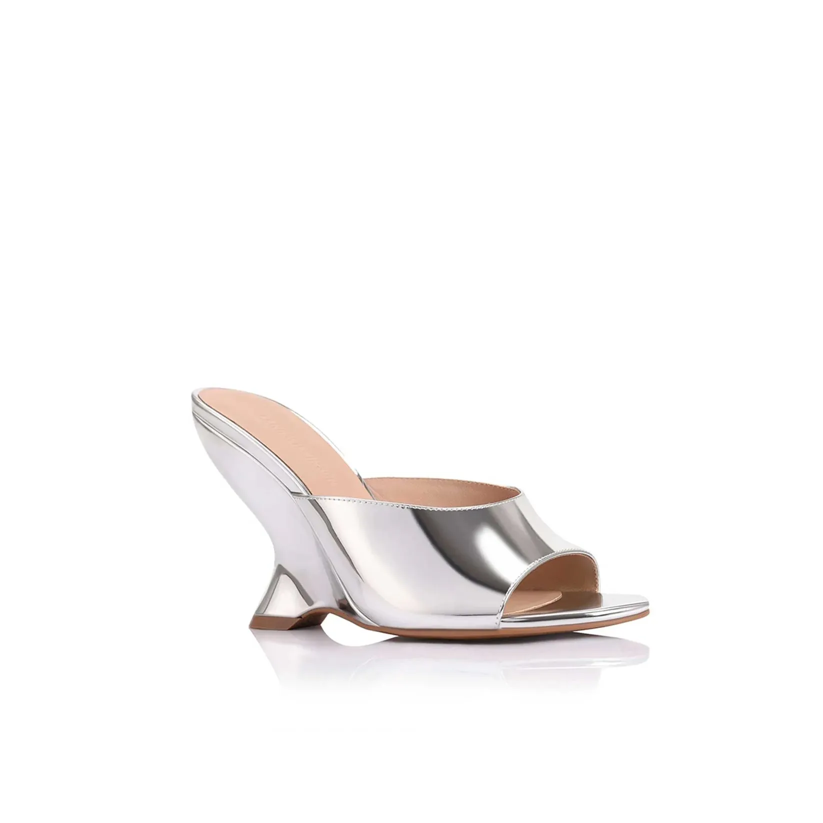 Lana Wilkinson - Martha Wedge Metallic Leather - Silver sold by Jessie Boutique product image thumbnail 2