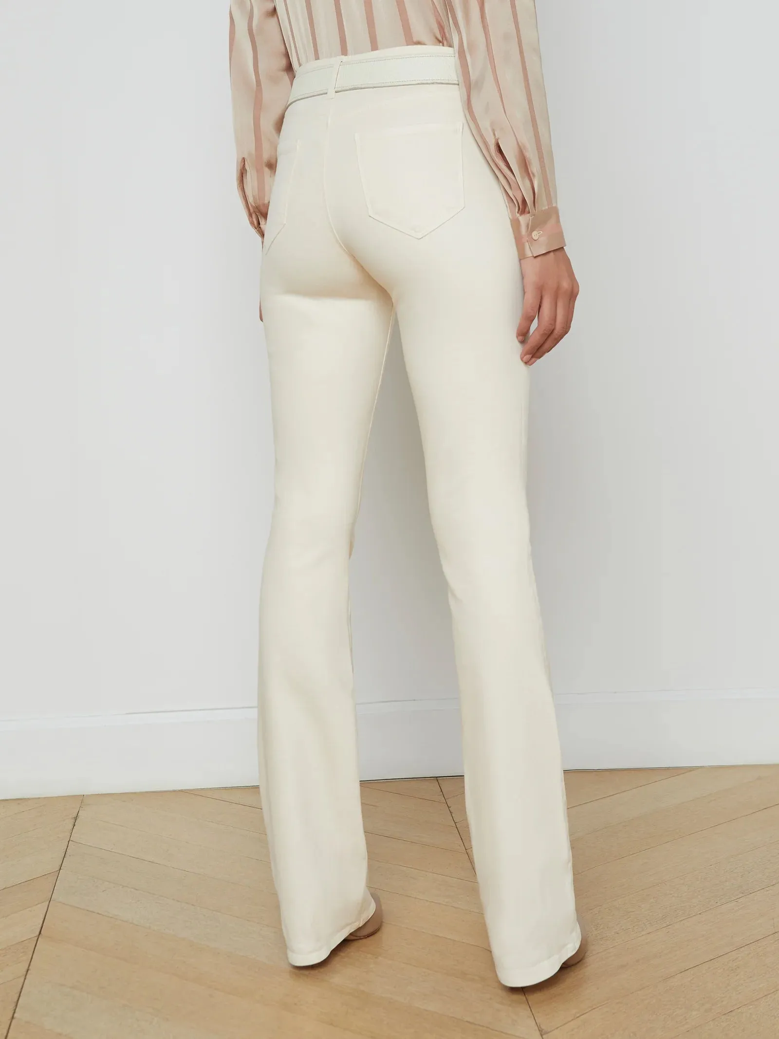 L'agence - Selma Coated Bootcut Jean - French Vanilla Coated sold by Jessie Boutique product image thumbnail 3